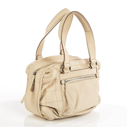 Chanel Calfskin Round Bowling Bag White 3 of 7