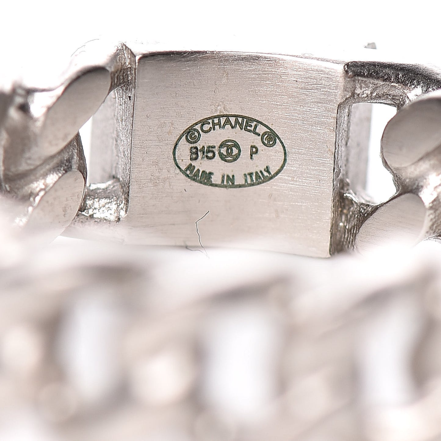 Chain CC Ring 6 Silver