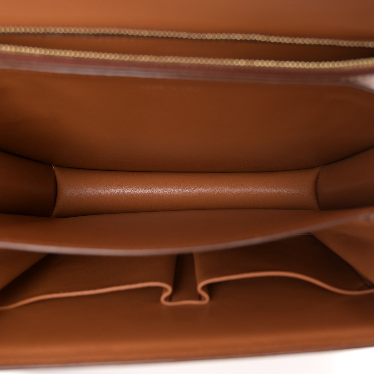 Celine Natural Calfskin Medium Classic Box Flap Bag Tan 5 of 14