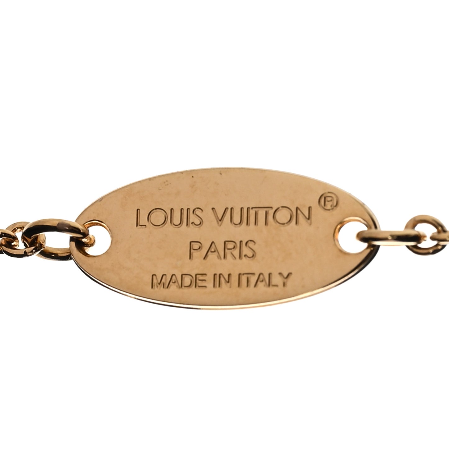 Metal Enamel LV Iconic Bracelet Gold Light Pink