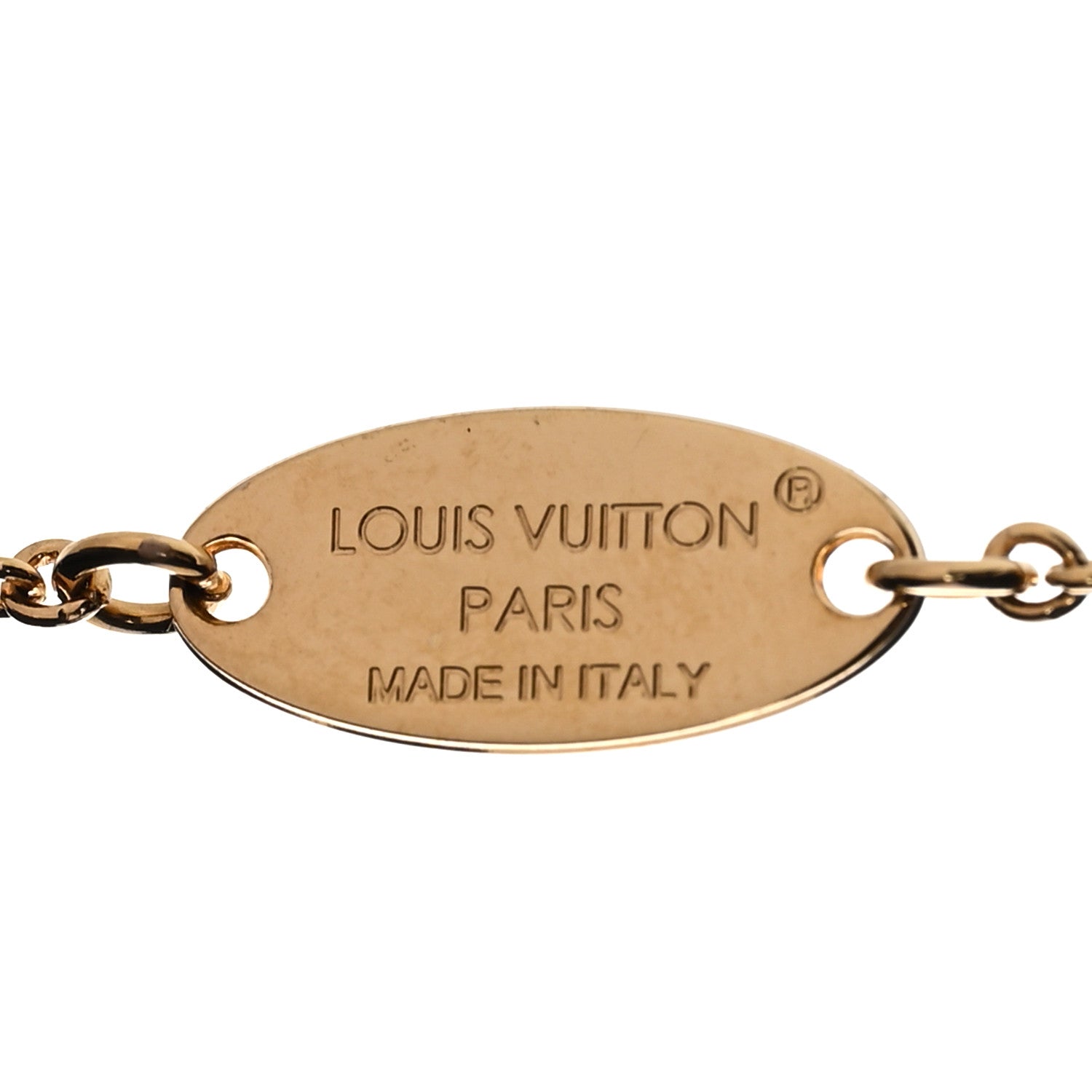 Louis Vuitton Metal Enamel LV Iconic Bracelet Gold Light Pink 6 of 6