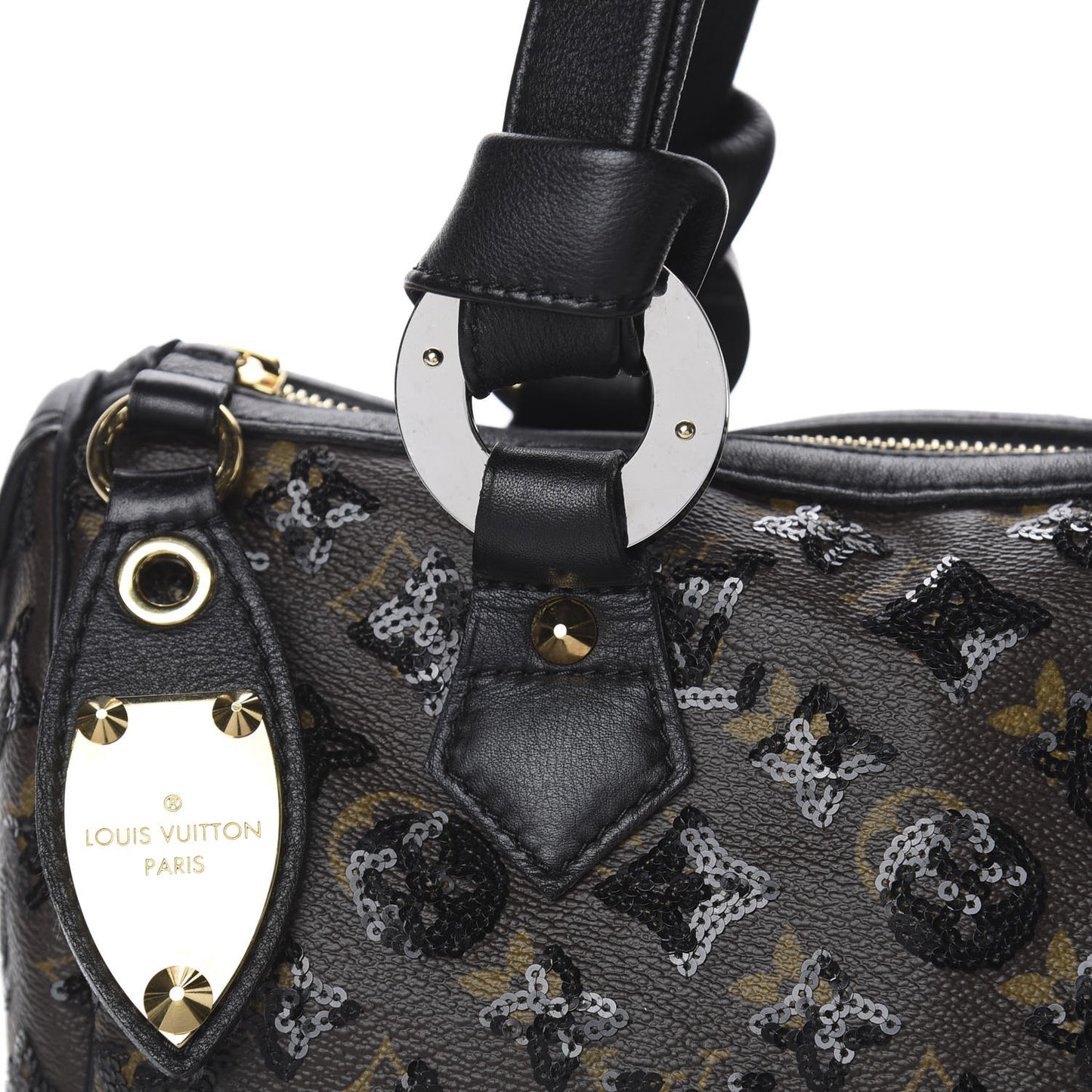 Monogram Sequins Eclipse Speedy 28 Black