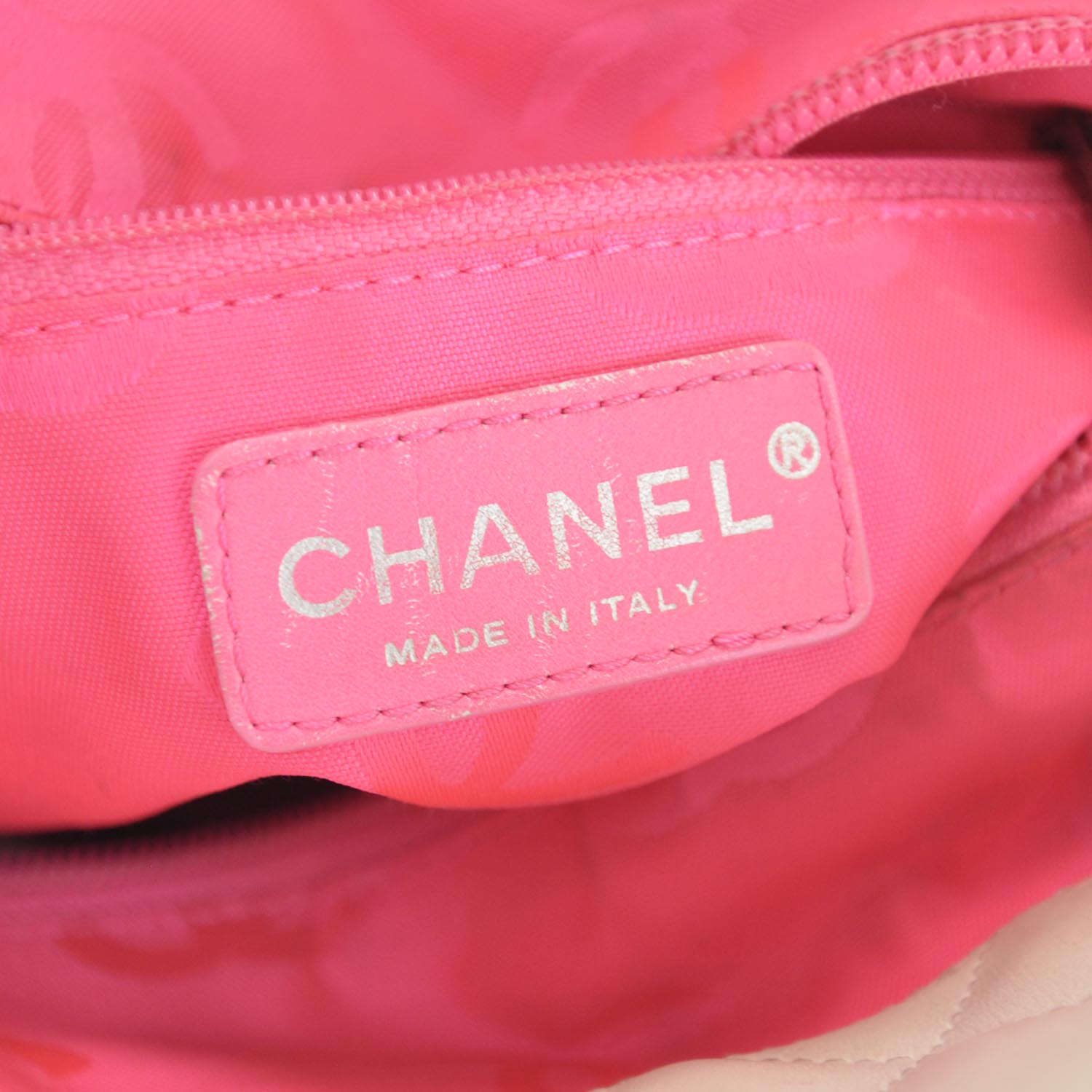 Chanel Calfskin Quilted Cambon Medium Tote White Black 9 of 10