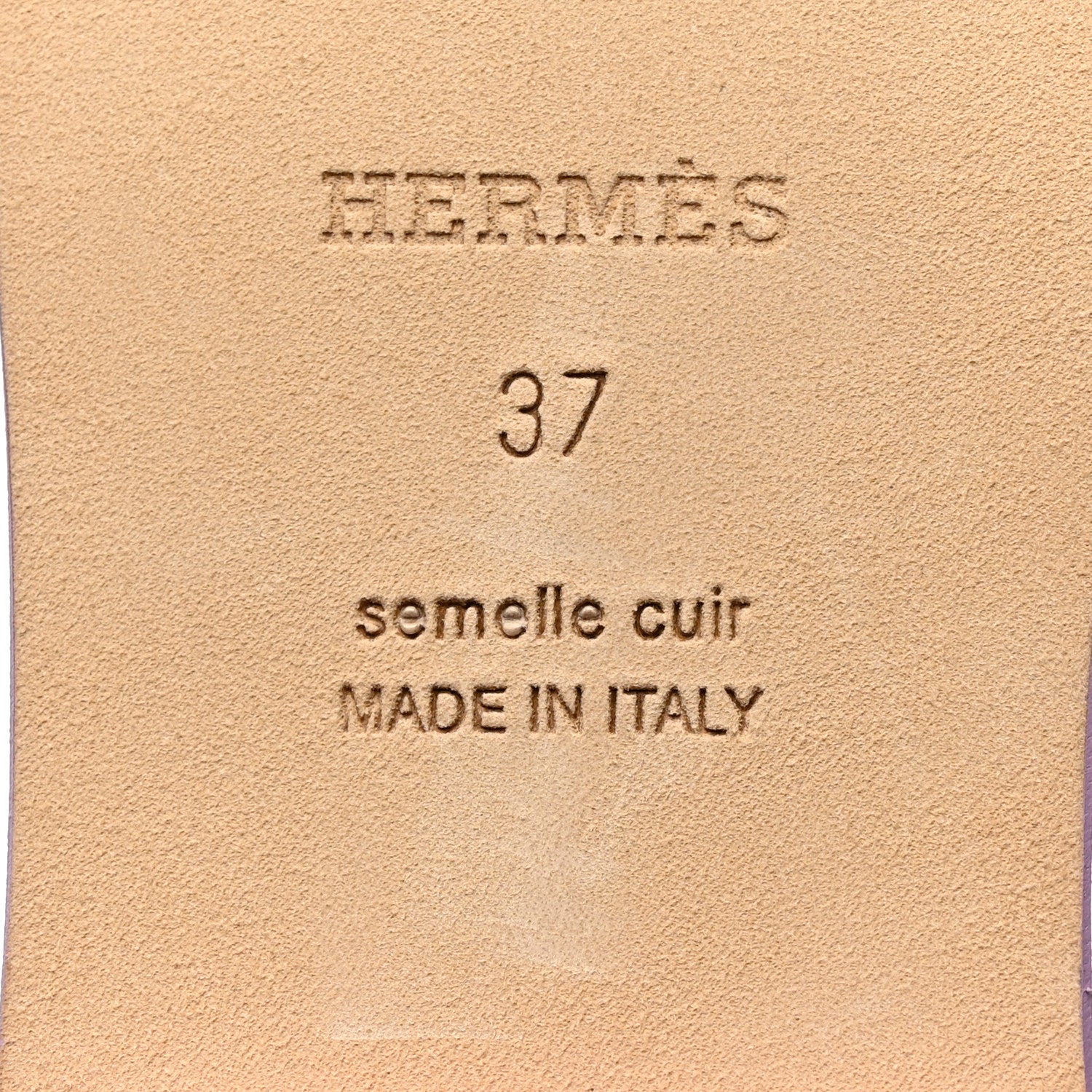 Hermes Epsom Oran Sandals 37 Violet Amethyste 8 of 9