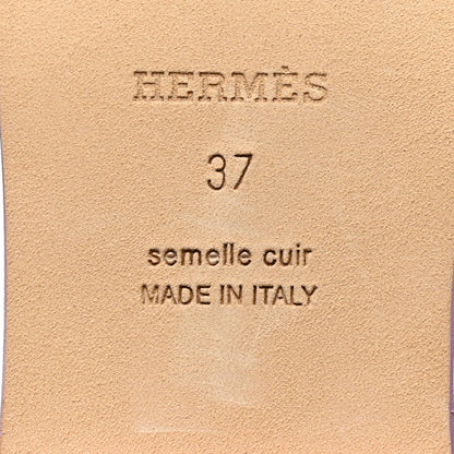 Hermes Epsom Oran Sandals 37 Violet Amethyste 8 of 9
