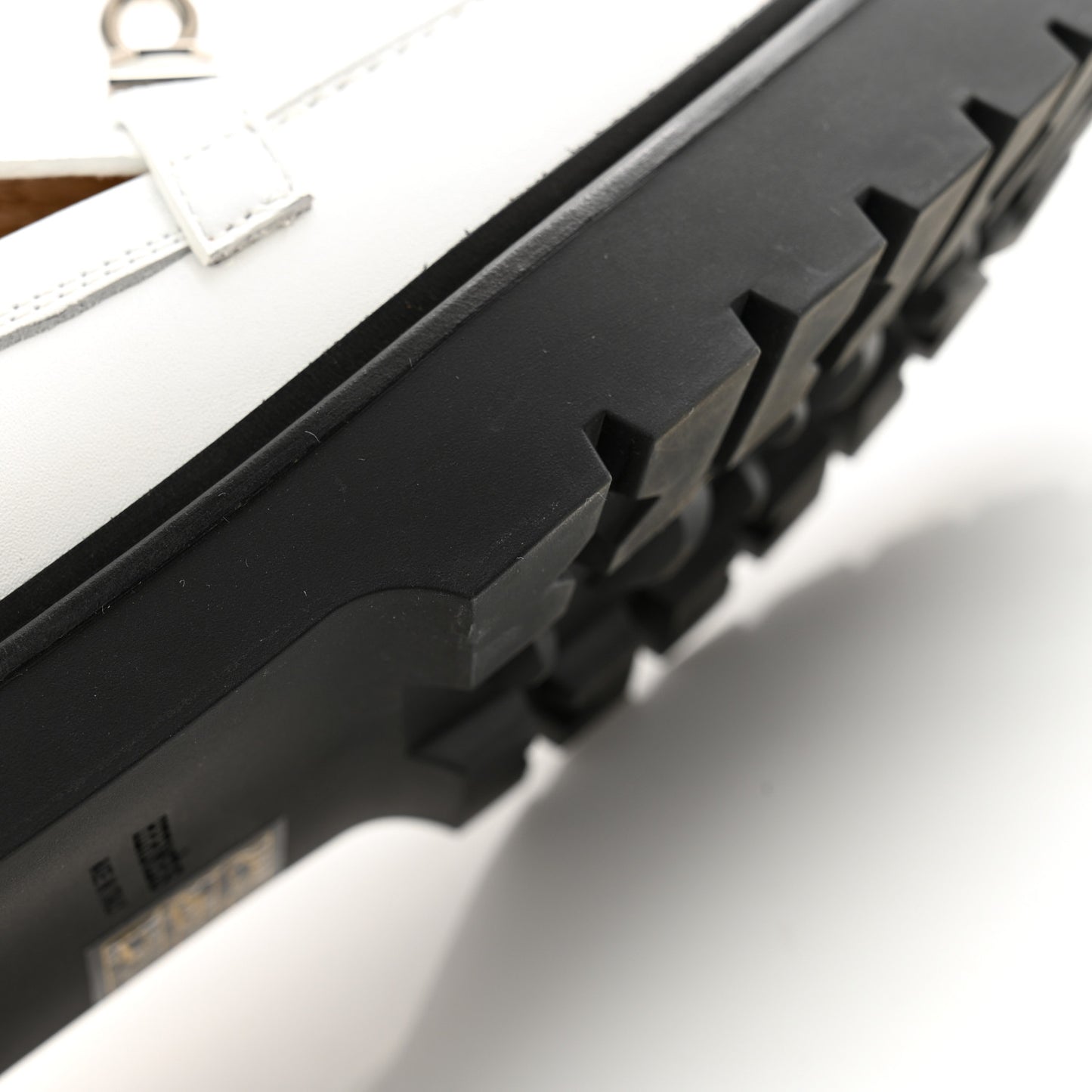 Calfskin Womens Icone Loafers 36 White