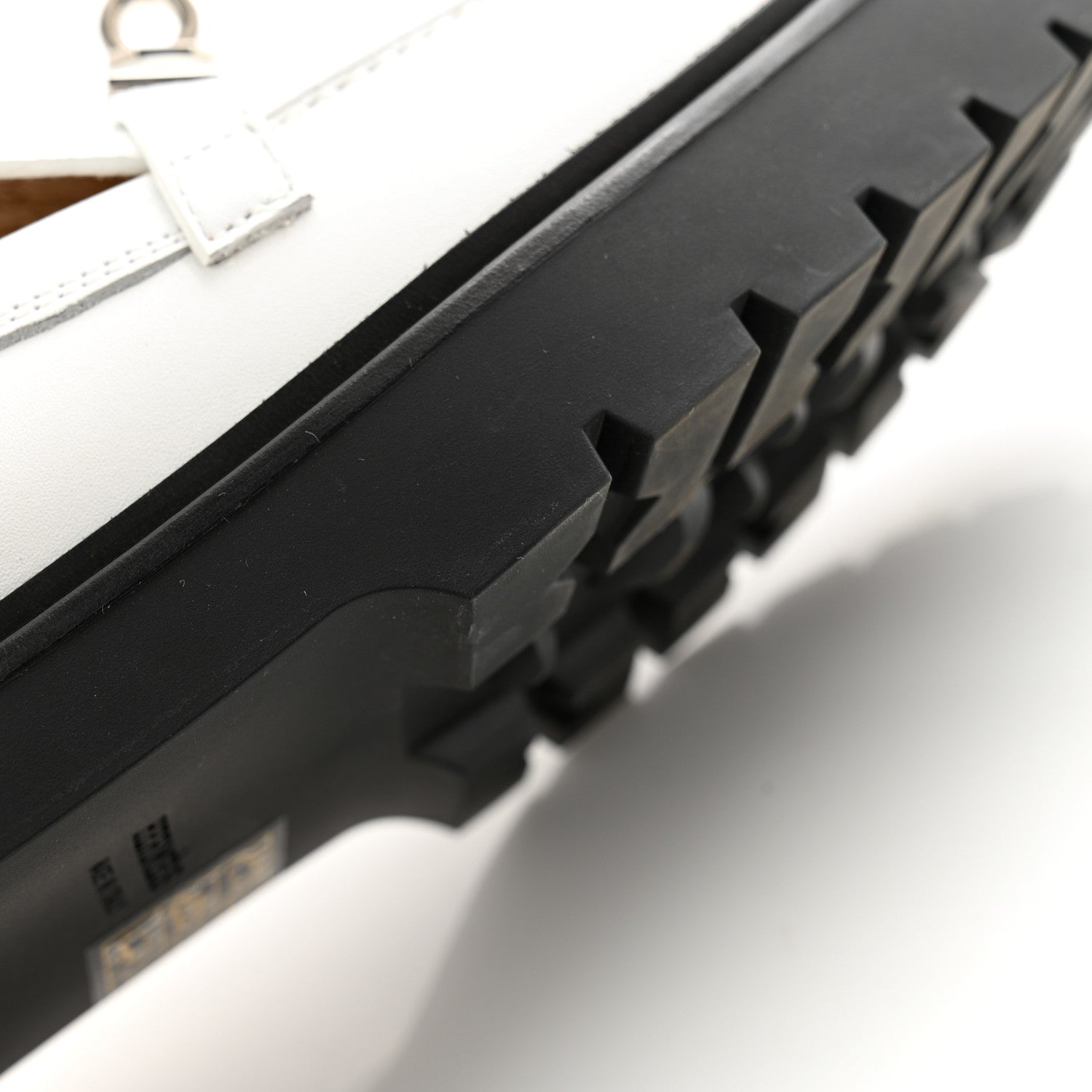 Hermes Calfskin Womens Icone Loafers 36 White 12 of 13