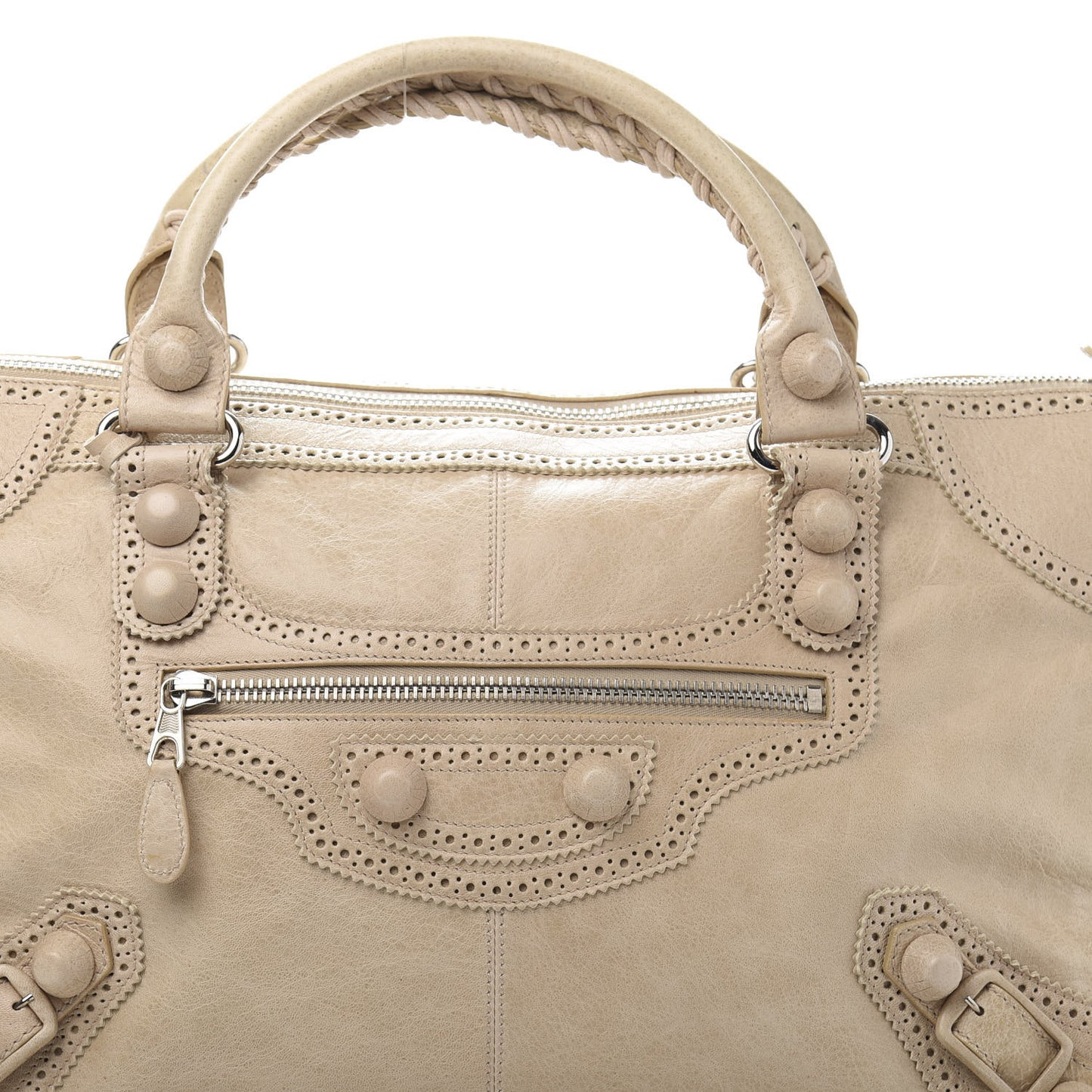 Agneau Giant Brogues Hardware Work Sahara