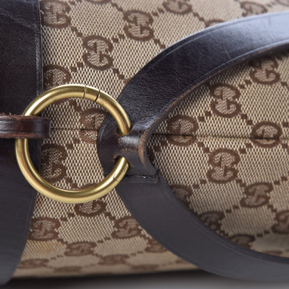 Gucci Monogram Calfskin Tote Dark Brown 18 of 19