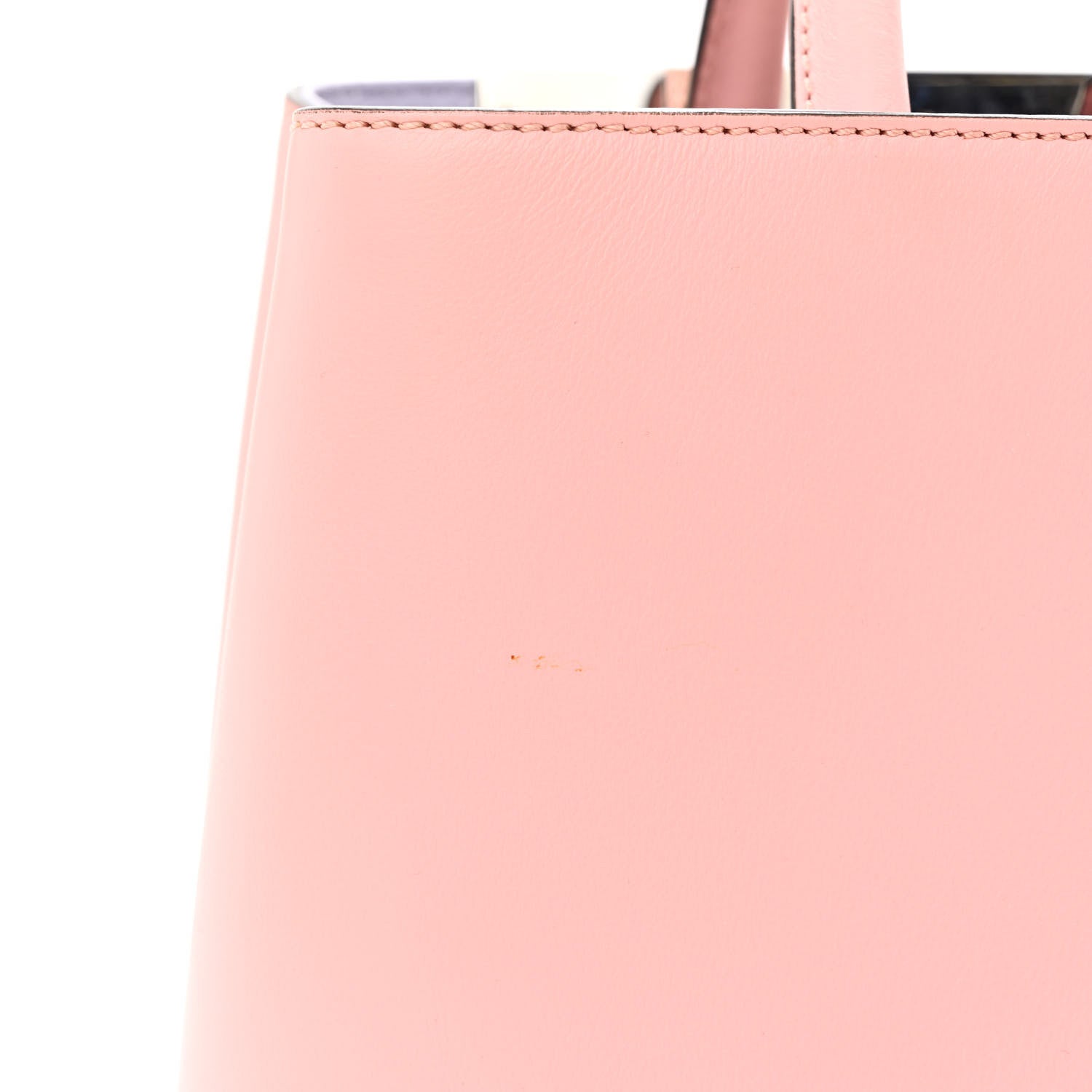 Fendi Vitello Dolce Century Petite 2Jours Tote Bubblegum Lilla Oliva 11 of 11