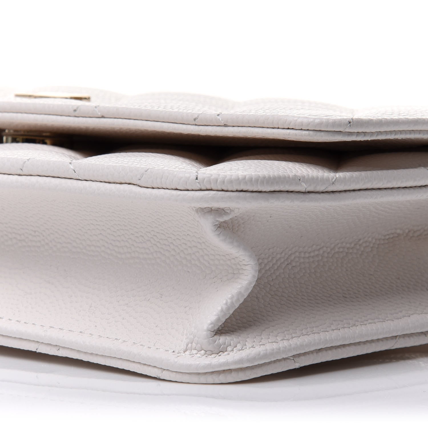 Chanel Caviar Quilted Wallet On Chain WOC White 11 of 12
