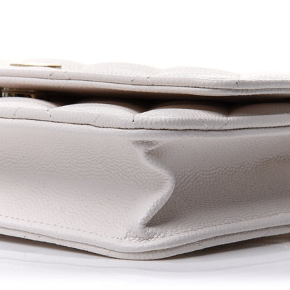 Chanel Caviar Quilted Wallet On Chain WOC White 11 of 12