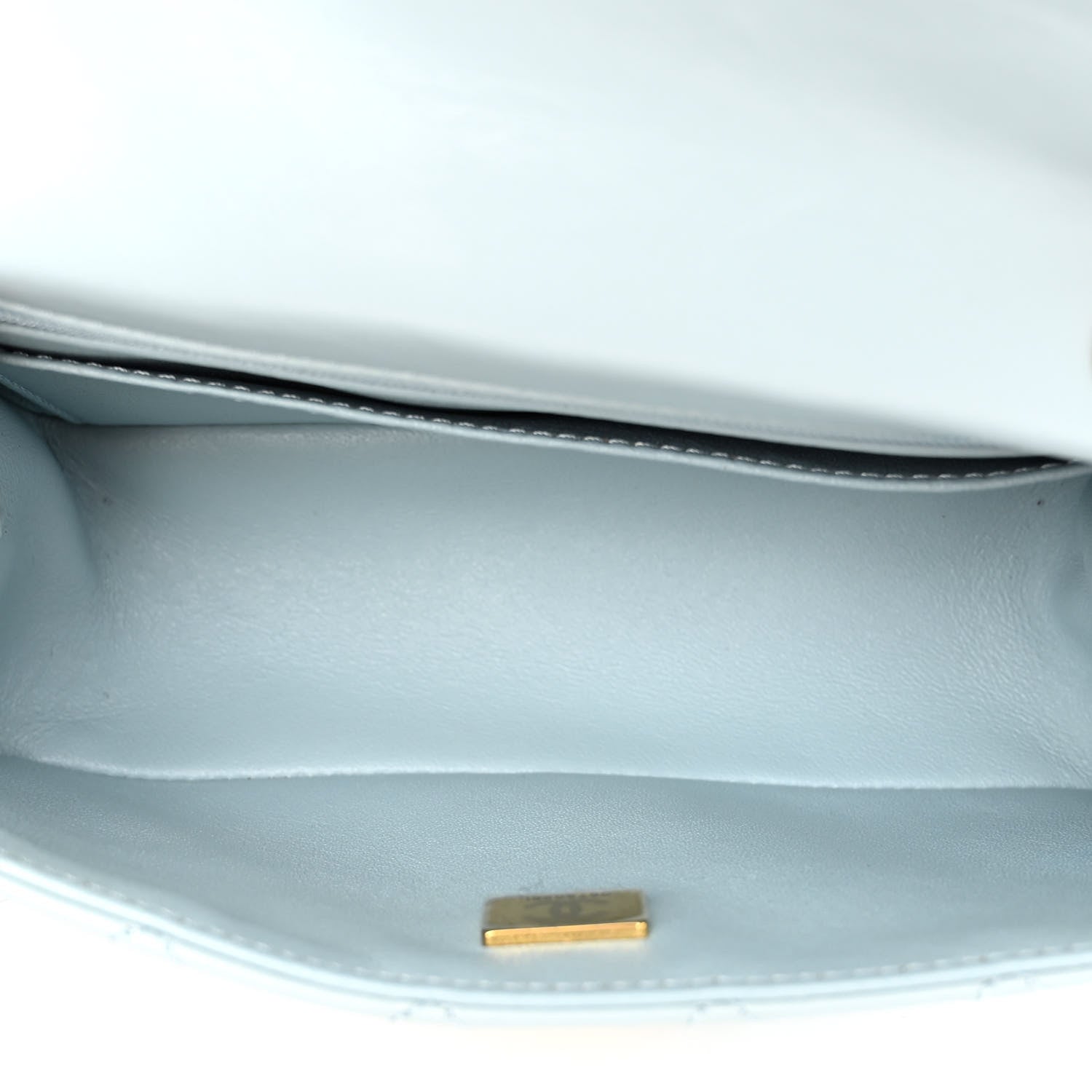 Chanel Aged Calfskin Quilted 2.55 Reissue Mini Flap Light Blue 5 of 10