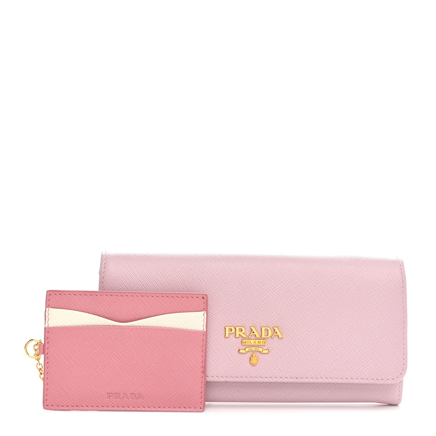 Prada Saffiano Metal Continental Flap Wallet Orchidea 3 of 8