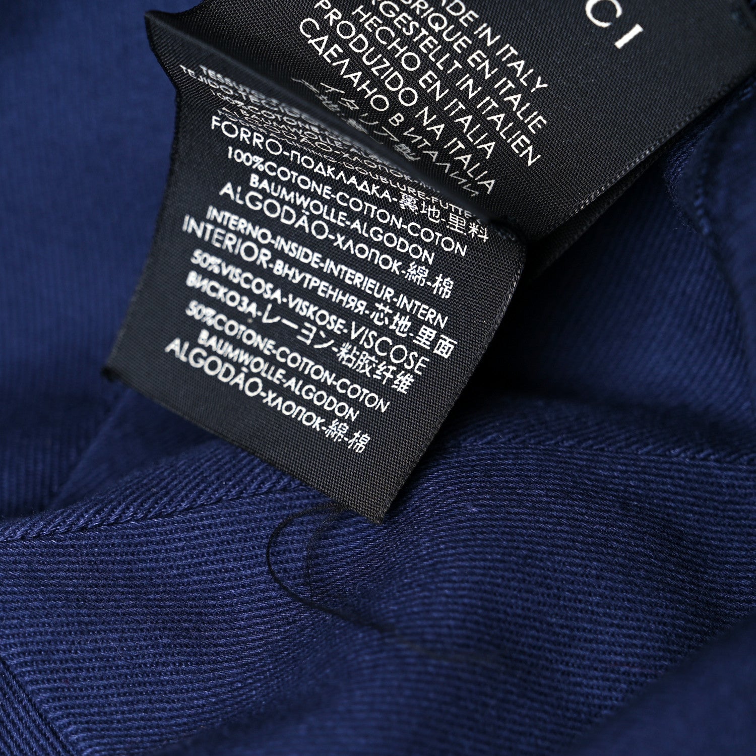 Gucci Cotton Loved Gucci Baseball Hat M Navy 10 of 13