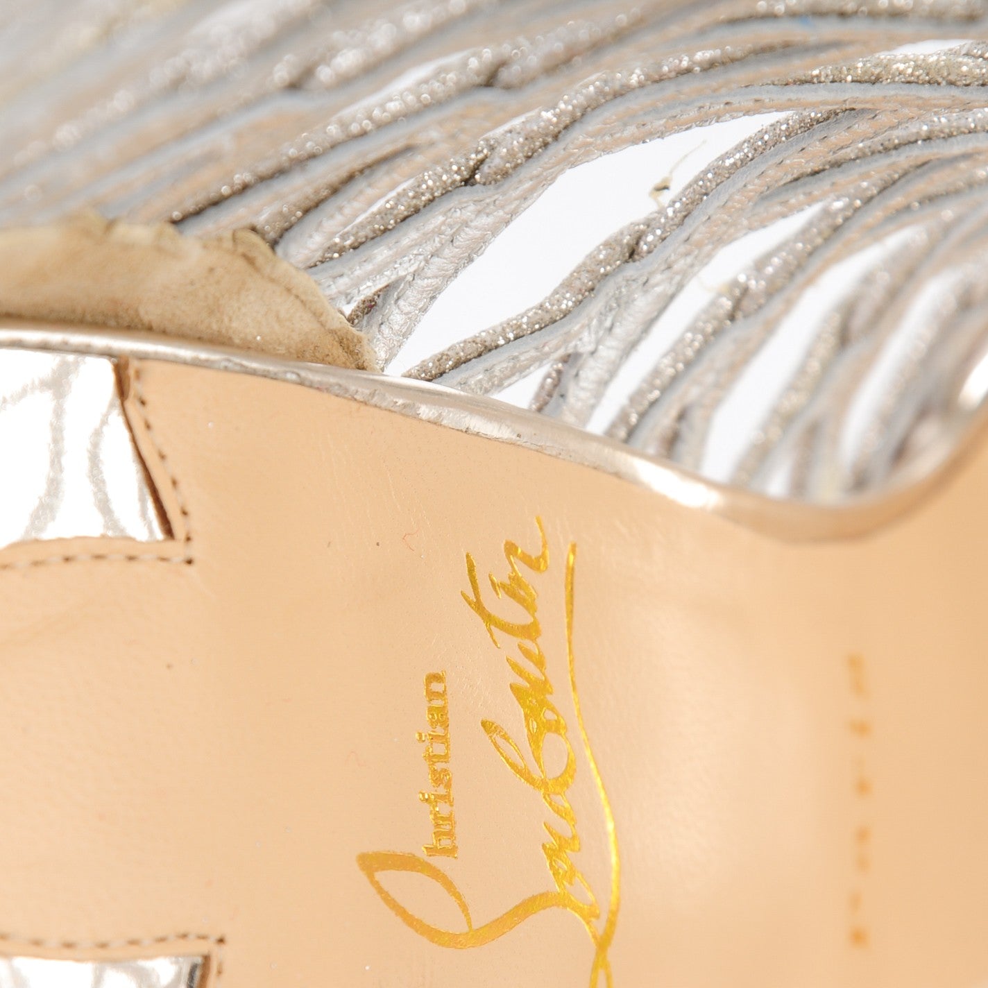 Glitter Mini Specchio Mille Cinque 100 Ankle Boots 38 Ivory Havana Beige