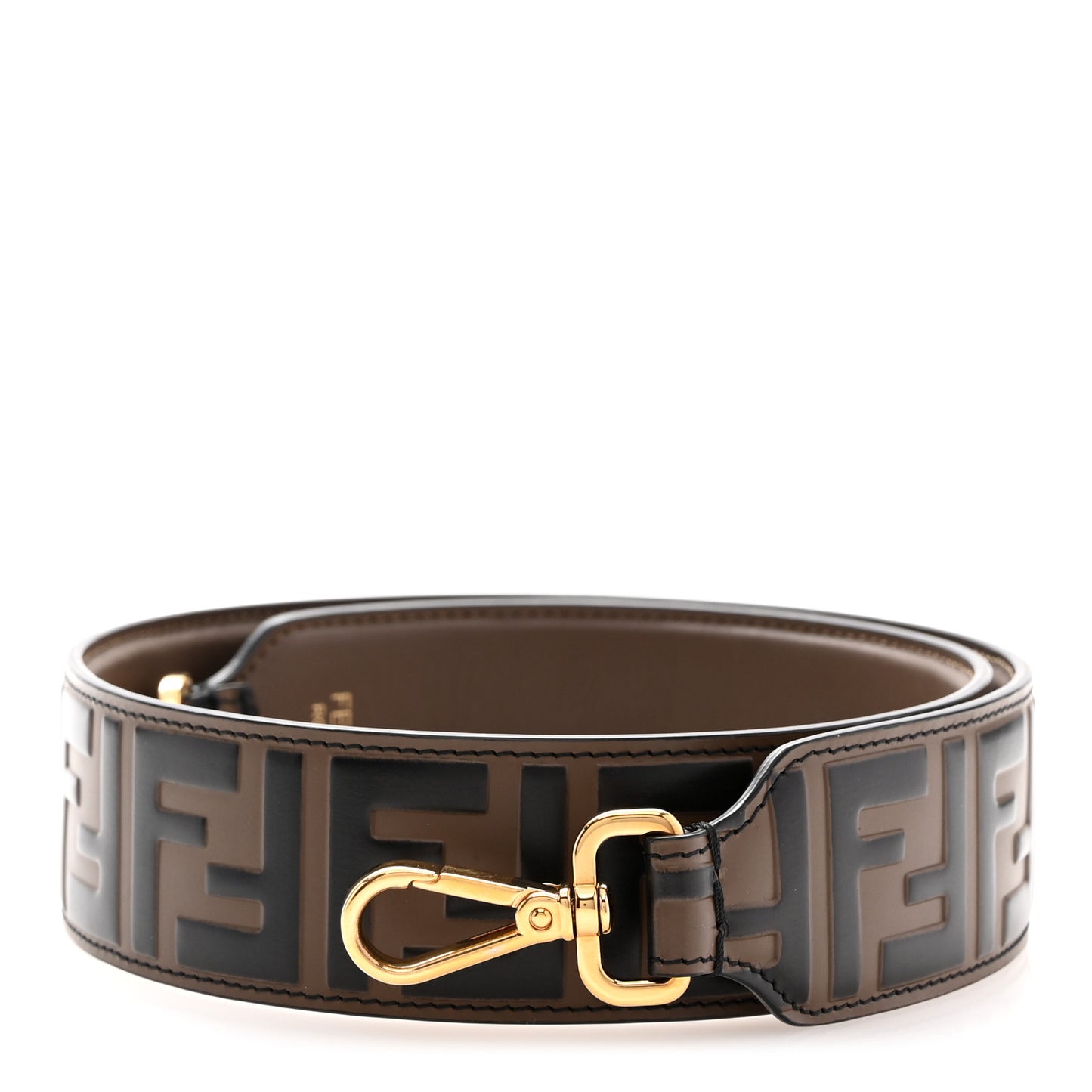 Vitello Century Bi-Color FF 1974 Embossed Strap You Maya Black