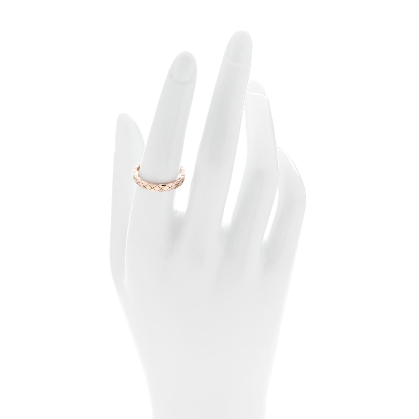 18K Beige Gold Mini Coco Crush Ring 55 7.25