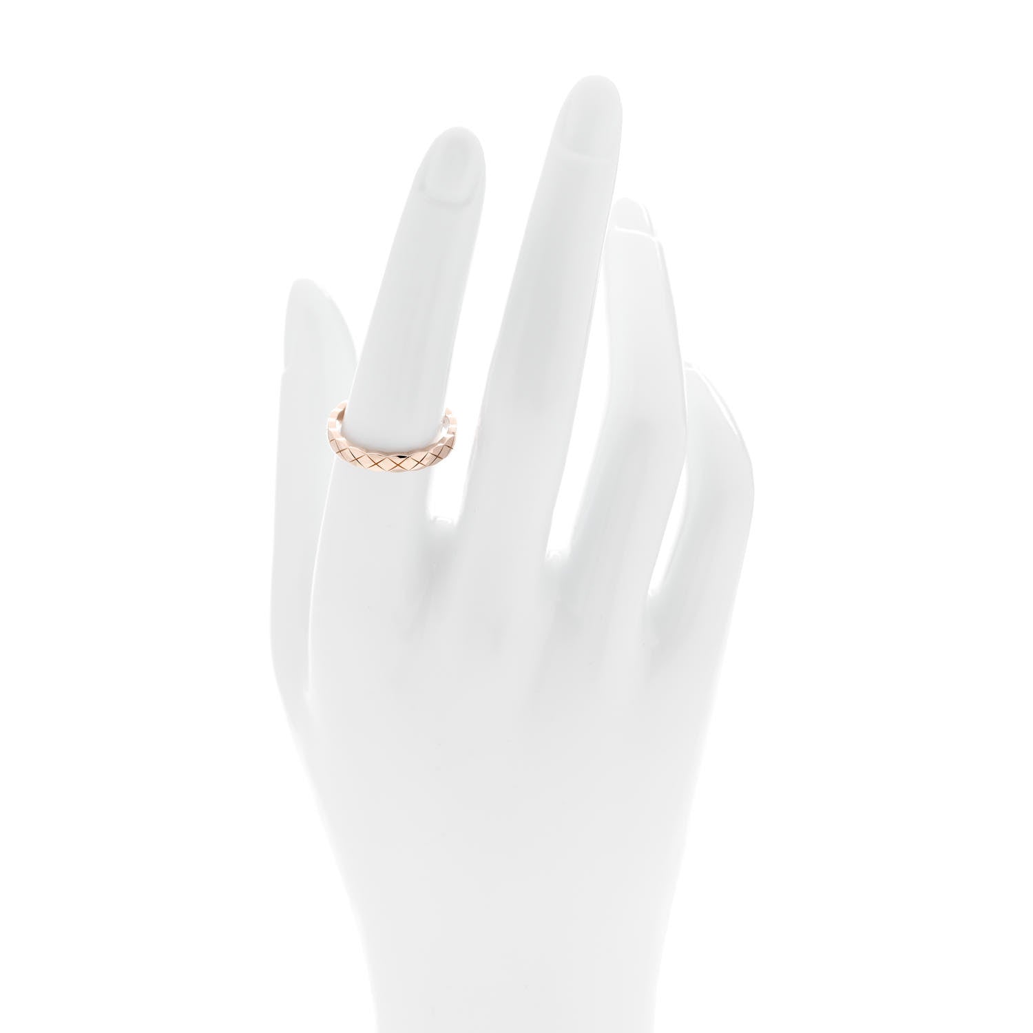 Chanel 18K Beige Gold Mini Coco Crush Ring 55 7.25 2 of 5