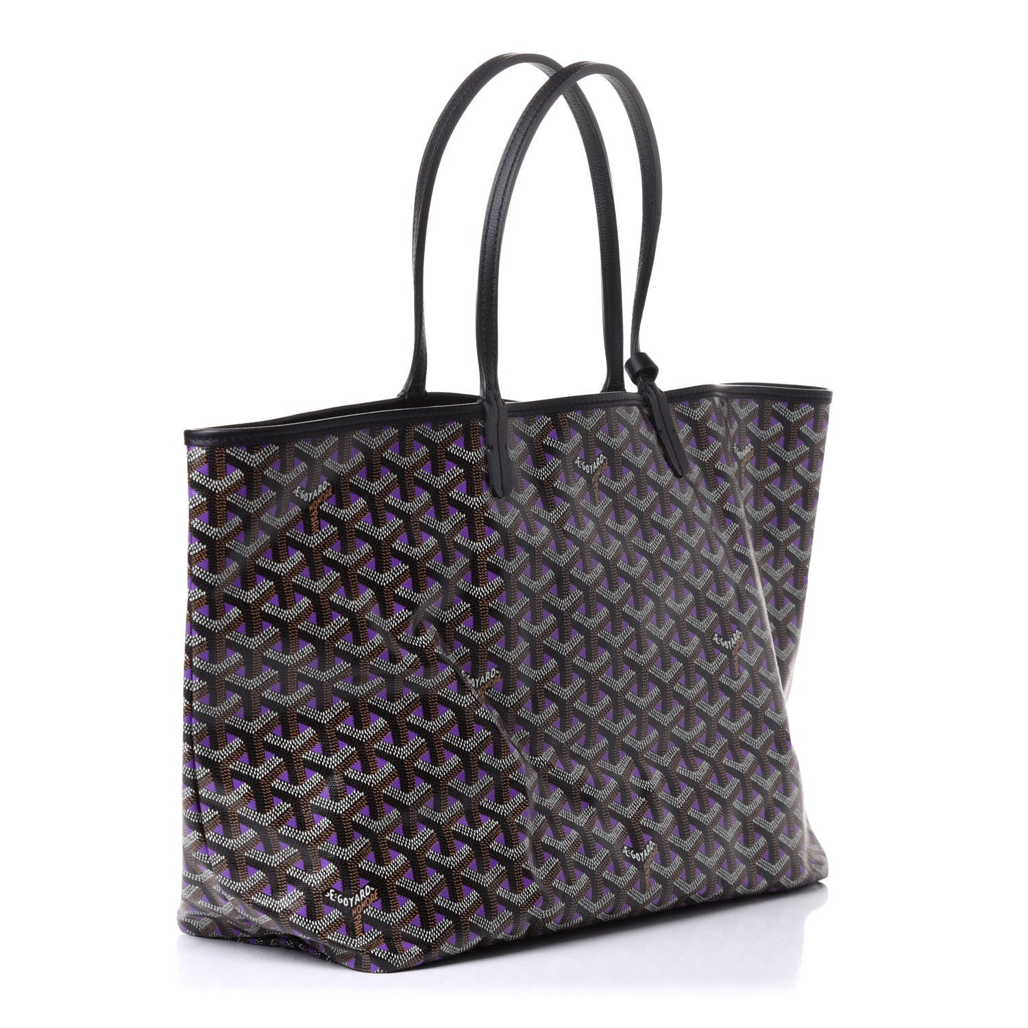 Goyard Goyardine Saint Louis Claire Voie PM Black Violet 5 of 10