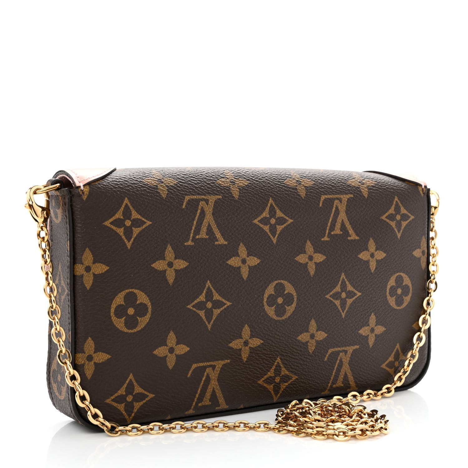 Louis Vuitton Monogram Valentine Dog Pochette Felicie Chain Wallet 3 of 10