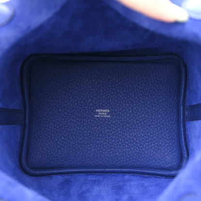 Hermes Taurillon Clemence Picotin Lock 18 PM Bleu Royal 5 of 12