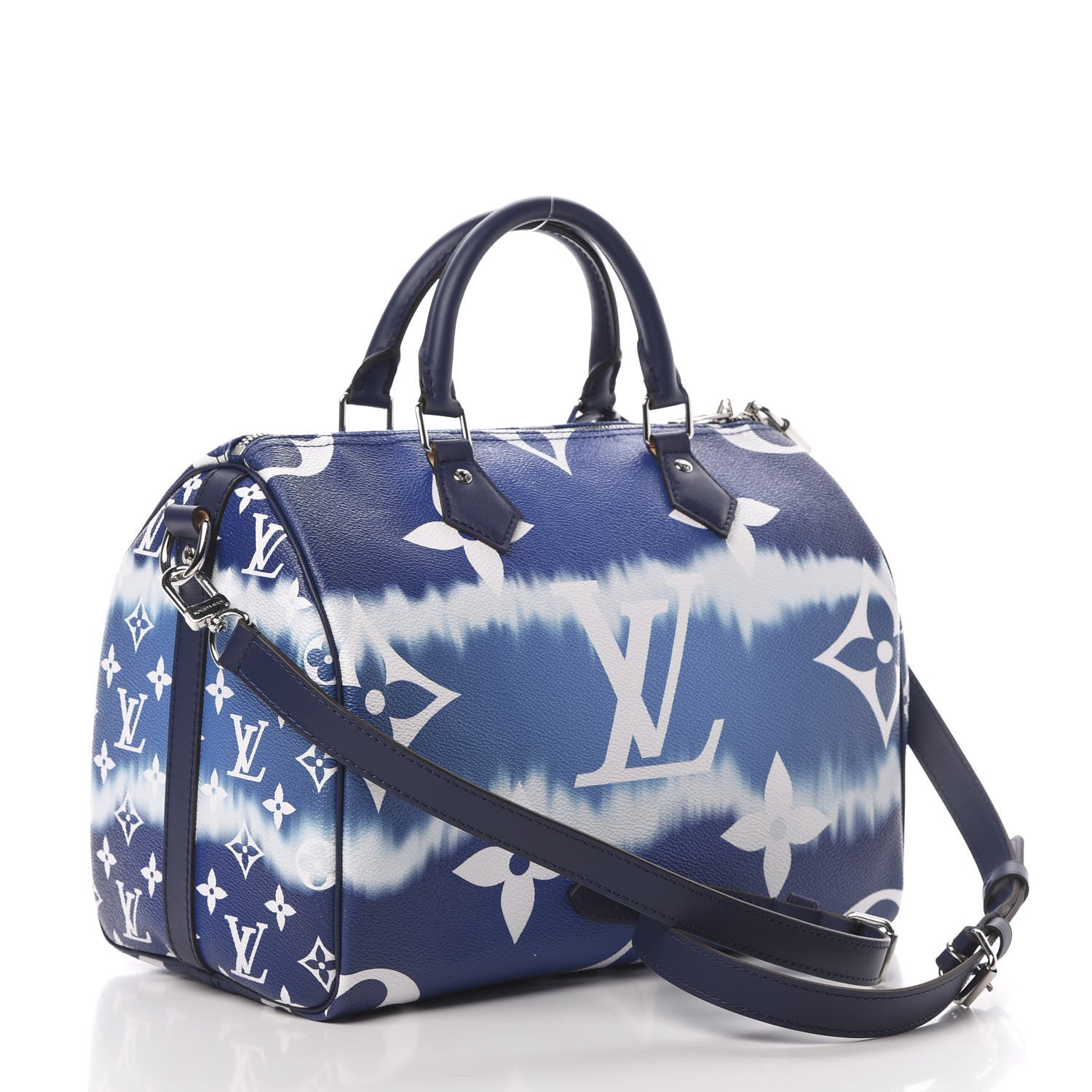 Louis Vuitton Monogram Escale Speedy Bandouliere 30 Blue 4 of 12