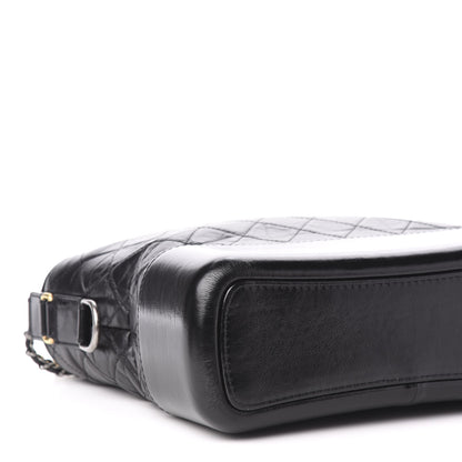 Chanel Aged Calfskin Quilted Medium Gabrielle Hobo Black 8 of 10