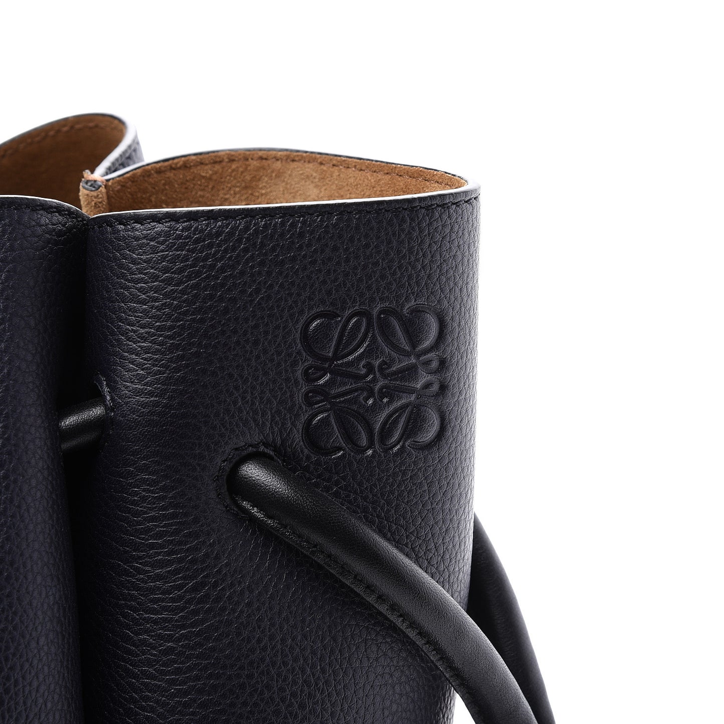 Calfskin Small Flamenco Knot Bag Midnight Blue Black