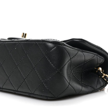 Chanel Lambskin Quilted Enamel Mini Rectangular Pearl Crush Flap Black 9 of 9