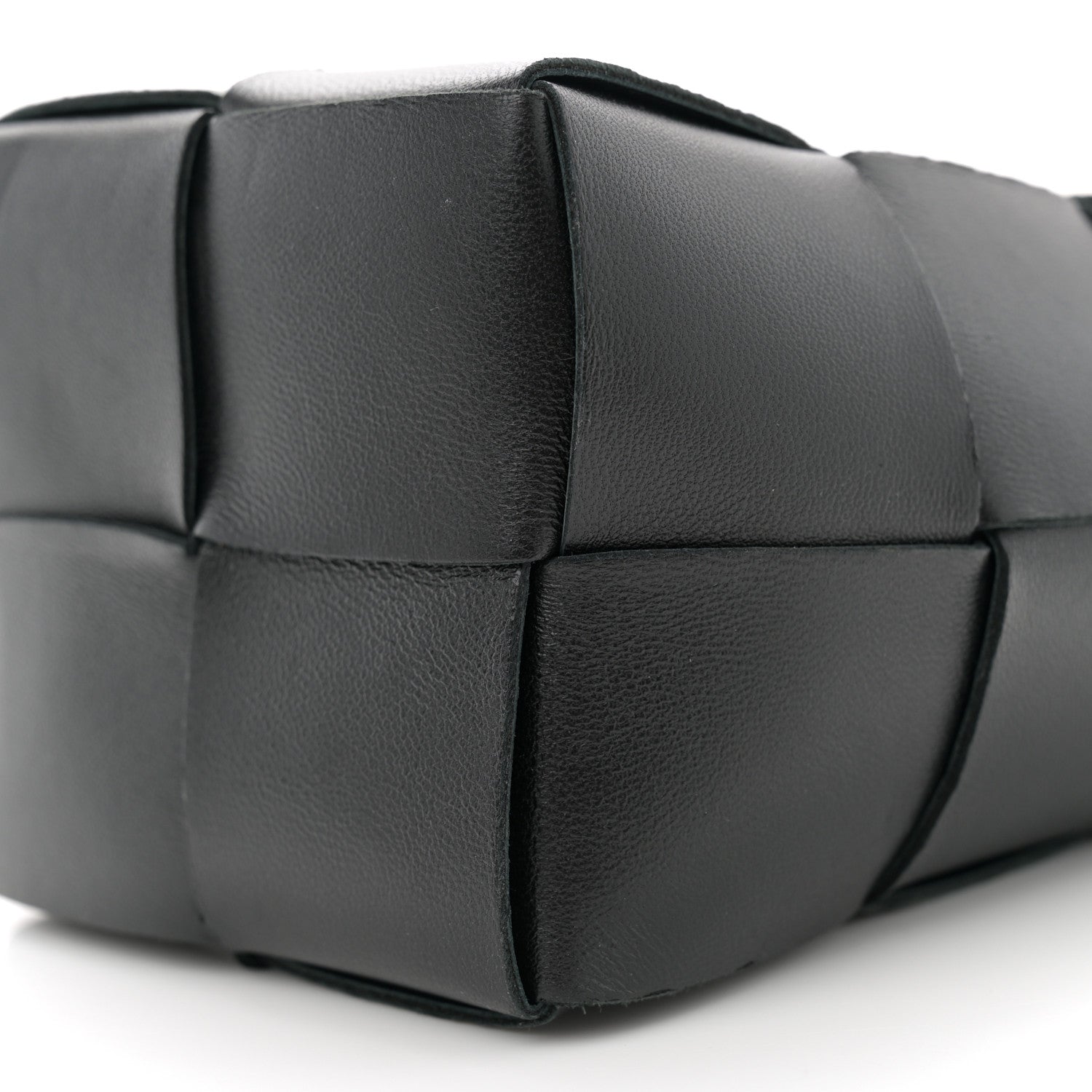 Bottega Veneta Nappa Maxi Intrecciato Mini Cassette Bucket Bag Black 9 of 9