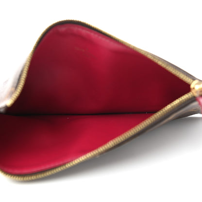 Louis Vuitton Monogram Felicie Chain Wallet Zippered Insert Fuchsia 5 of 7