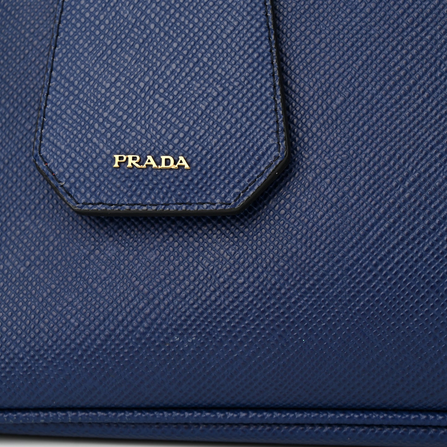 Saffiano Cuir Large Double Bag Bleuette