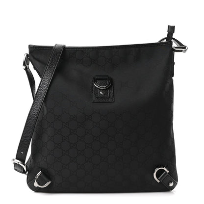 Gucci Nylon Monogram Abbey Messenger Bag Black 1 of 10