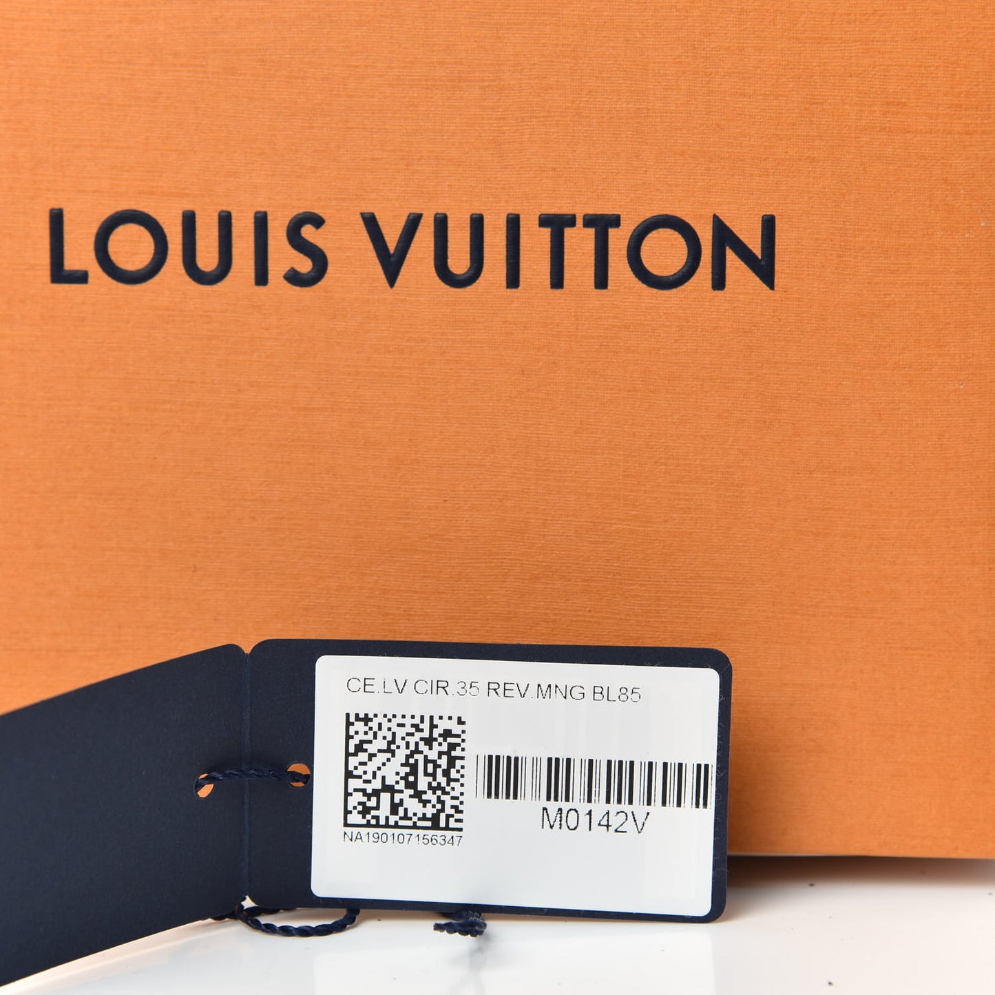 Calfskin Monogram 35mm LV Circle Reversible Belt 85 34 Denim Blue