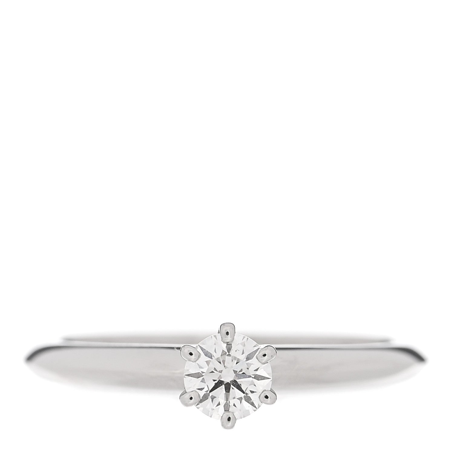 Tiffany Platinum Diamond .24ct Solitaire Engagement Ring 49 5 1 of 6