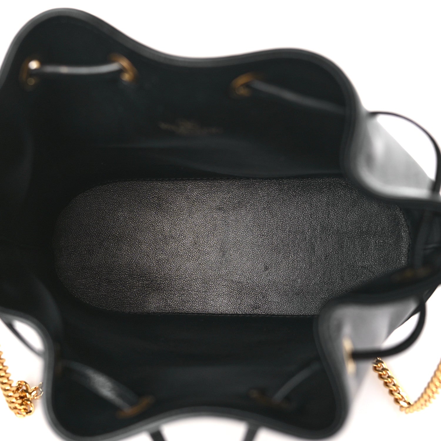 Valentino Garavani Nappa Mini VLogo Signature Chain Bucket Bag Black 5 of 11