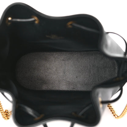 Valentino Garavani Nappa Mini VLogo Signature Chain Bucket Bag Black 5 of 11