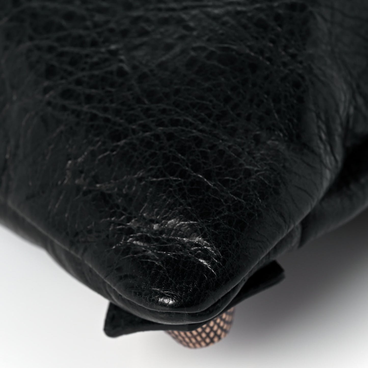 Agneau Giant 21 Rose Gold Hardware Envelope Clutch Black