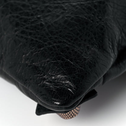 Balenciaga Agneau Giant 21 Rose Gold Hardware Envelope Clutch Black 12 of 14