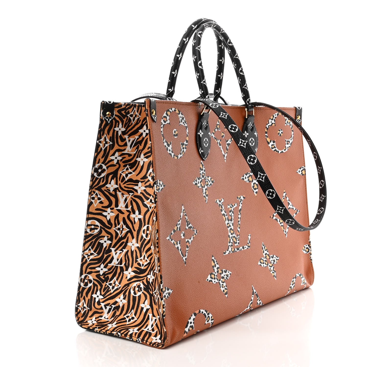 Louis Vuitton Monogram Giant Jungle Onthego GM Black 3 of 8