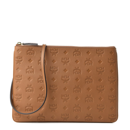 MCM Calfskin Ottomar Crossbody Pouch Cognac 1 of 6