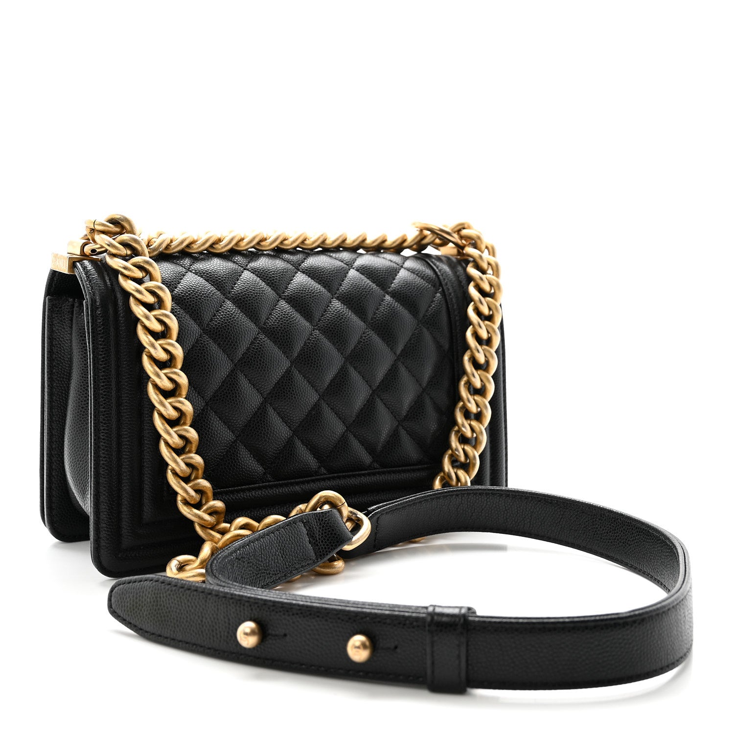 Chanel Caviar Quilted Small Boy Flap Black 3 of 10