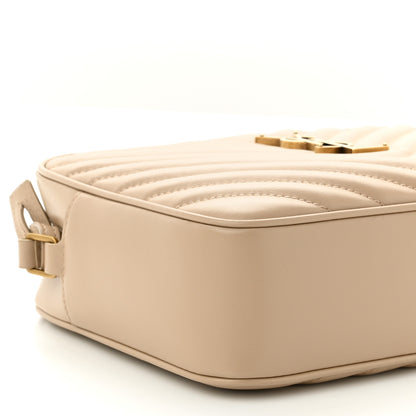 Saint Laurent Calfskin Matelasse Monogram Lou Camera Bag Dark Latte 8 of 9