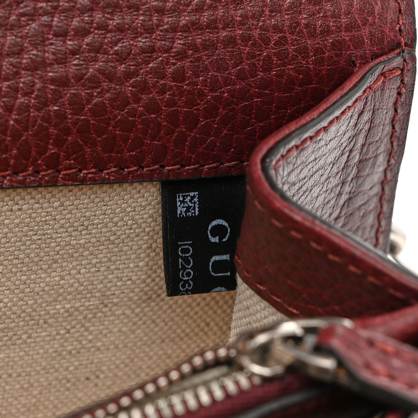 Dollar Calfskin Crystal Small Dionysus Shoulder Bag Vintage Bordeaux