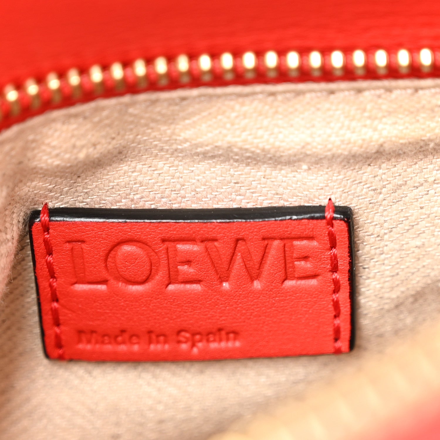 Loewe Calfskin Small Puzzle Bag Scarlet 6 of 9
