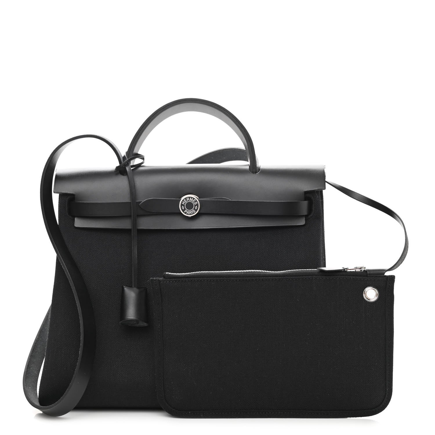 Hermes Toile Vache Hunter Herbag Zip PM 31 Black 1 of 11