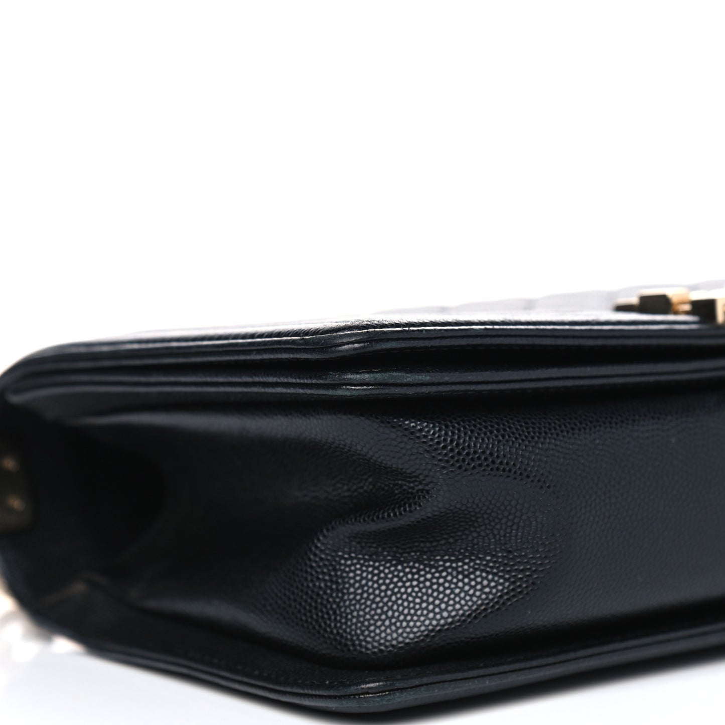 Caviar Quilted Medium Boy Flap Black