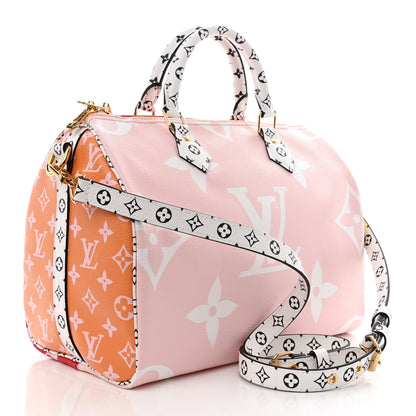 Louis Vuitton Monogram Giant Speedy Bandouliere 30 Rouge 3 of 10