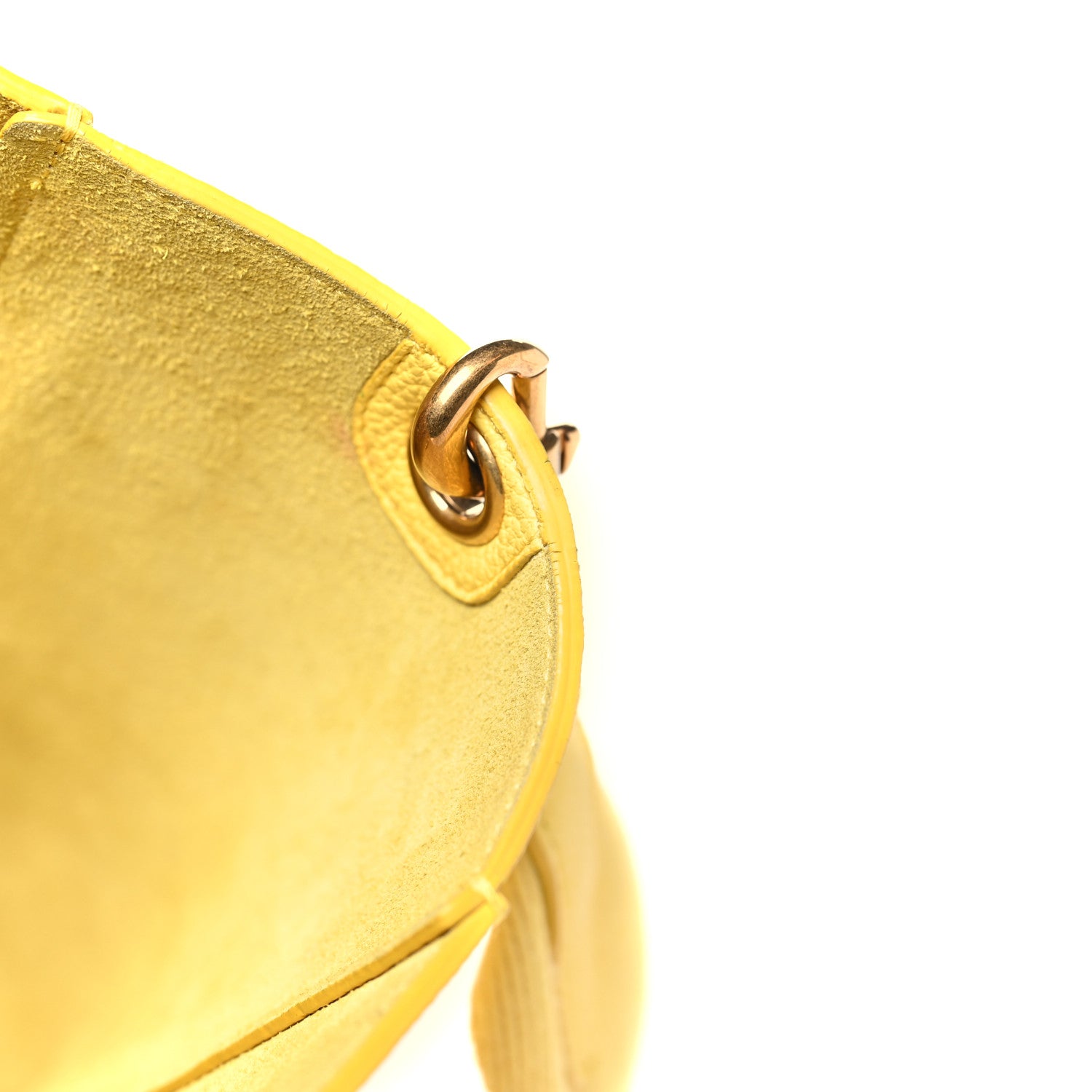 Celine Soft Grained Calfskin Small Sangle Bucket Bag Citron 11 of 11